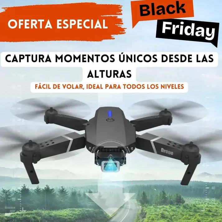 SKY DRONE: DRONE CON 2 CÁMARAS DE VIDEO WIFkI HD + REGALO (MORRAL ULTRA EXCLUSIVO)